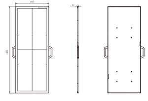 Tüm vücut için gelişmiş 17*48 inç <span class=keywords><strong>DR</strong></span> düz panel dedektör x-ray - Product Image 5