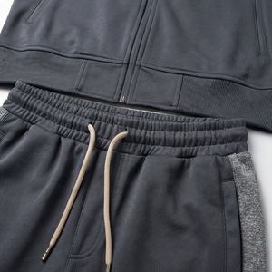 Conjunto Deportivo Personalizado con Logotipo Bordado para Hombre, Chaqueta con Capucha, Pantalones, Sudadera Holgada, Traje Deportivo para Gimnasio y Fitness - Product Image 5