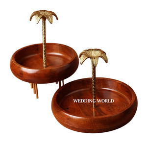 Ensemble de deux bols à chocolat finis naturels vente chaude dernière arrivée bol sucré vaisselle de qualité supérieure bol à chocolat en bois - Product Image 2