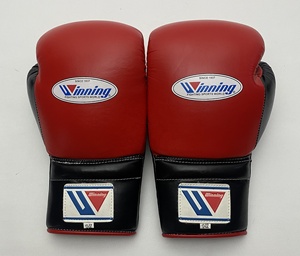 Winning Boxing Gloves Custom Logo Genuine Cowhide Leather Professional Training Lace-Up Closure Adult Use OEM Manufacturer - Product Image 1