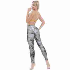 Haute personnalisé Logo Yoga Leggings femmes XL taille haute Fitness Vêtements sport serré Gym Leggings coton Spandex High Tech Dye - Product Image 3