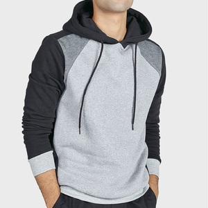 High Street Fashion Custom Pullover Style Sudadera con capucha para hombre 100% algodón Ropa deportiva Impreso personalizado Patrón sólido Sudadera con capucha - Product Image 1