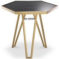 Tapa de mármol blanco de forma redonda Vintage con mesa con forma de mariposa de Color dorado para el hogar, sala de estar, mesa auxiliar decorativa a la venta