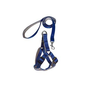 Guinzaglio per cani in tessuto con guinzaglio 32*47-110 cm blu