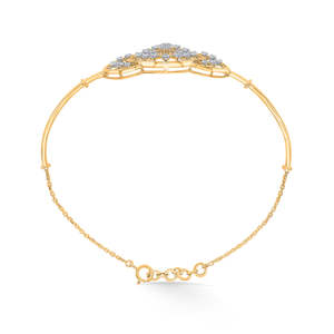 Bracelet Grace Curve Or et Diamants pour Femme - Product Image 4