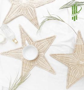 <b>INTERIOR</b> <b>ACCESSORIES</b> Star Shape coaster Rattan Natural 100% Boho Placemats Woven Wholesale Vietnam Decor Unique Products to Sell - Product Image 3