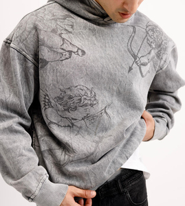 Sudadera en relieve personalizada de alta calidad, sudaderas con capucha personalizadas, sudaderas con capucha en relieve en blanco de gran tamaño para hombres - Product Image 6