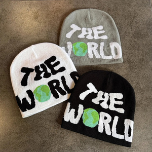 Unisex Machine Embroidered Adult Beanies Custom Logo <b>Winter</b> Knit <b>Caps</b> for Wholesale Fashionable Quick Dry and Breathable - Product Image 2