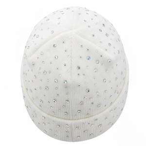 Nuevos Gorros de Punto Personalizados con Diseño de Piedras, Gorros Blancos para Hombre, Estilo Urbano para Invierno, Gorros de Punto Cómodos para Hombre, Estilo Jacquard - Product Image 2