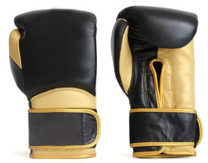 Guantes de entrenamiento y boxeo personalizados profesionales Guantes de boxeo transpirables hechos de cuero real a la venta - Product Image 1