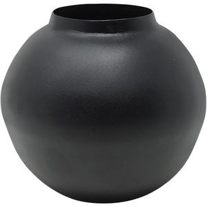 Handcrafted Design <b>Black</b> Color Metal <b>Vase</b> Timeless Metal Decor Customizable <b>Flower</b> <b>Vase</b> Personalized <b>Vase</b> for Home & Office - Product Image 2