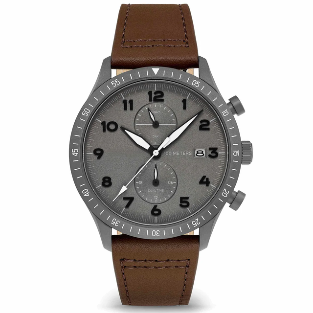 Factory Wholesale Business Waterproof 10BAR Pilot Round Waterproof Mens Quartz Watches