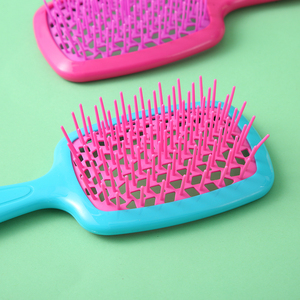 צבע דבש calp מסרק שיער מסרק מקלחת סירקתי שיער מברשת יבש יבש ורטוב חלול לוגו מותאם אישית - Product Image 4