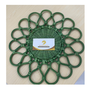 Assiette en rotin écologique de haute qualité et napperon en rotin tissé pour Table à manger décorative et service de cuisine - Product Image 4