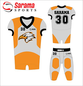 Uniforme de football américain à bas prix de haute qualité en 100% polyester imprimé par sublimation numérique, - Product Image 3