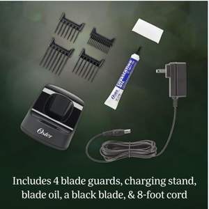 เครื่องตัดผมไร้สายแบบมืออาชีพสำหรับทุกสภาพเส้นผม ใบมีดสแตนเลสและเซรามิก แบตเตอรี่แบบ USB สำหรับช่างตัดผม ใช้ตัดแต่งทรงผมในรถยนต์และที่บ้าน - Product Image 2