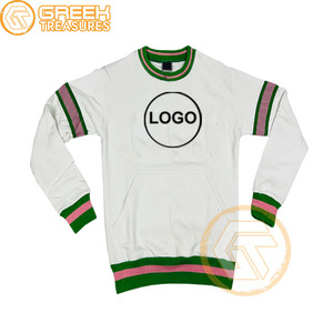 Sudadera bordada de lana de algodón Alpha Kapa personalizada, ropa griega de alta calidad, Jersey de invierno para mujer, Tops, estilo de hermandad - Product Image 4