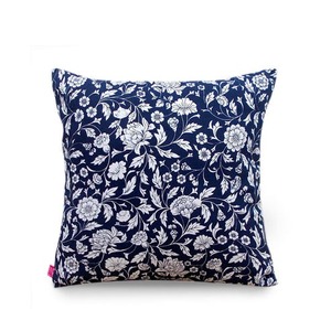 Floral Handblock Linen Pillow Cover Soft <b>Cushion</b> Case Designer <b>Fabric</b> Home | 18x18 | 20x20 |16x16 - Product Image 5
