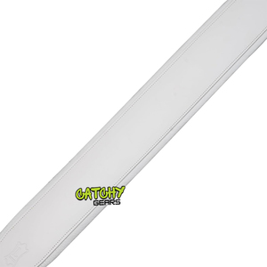 Correa de guitarra de cuero reversible de alta calidad con diseño simple para protección de instrumentos musicales - Product Image 4