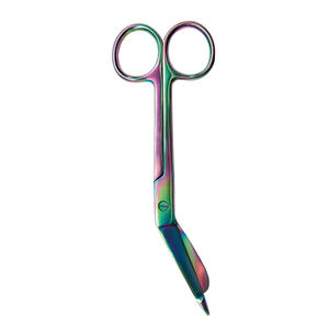 Ciseaux de pansement d'infirmière enduits de couleur arc-en-ciel Ciseaux de pansement chirurgical médical en acier allemand de 5.5 pouces - Product Image 6