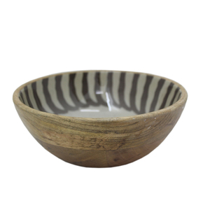 Natural Wooden Round Shape Food Serving Bowl Brown Finished for <b>Kitchen</b> & Tabletop Serving Bowls & Decorative Bowls - Product Image 1