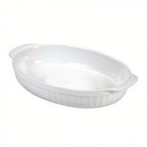 Guardini COOTC4 White <b>Ceramic</b> Oval <b>Baking</b> <b>Dish</b> (22x14cm) Durable <b>Ceramic</b> Pan for Home <b>Baking</b> & Cooking - Product Image 2