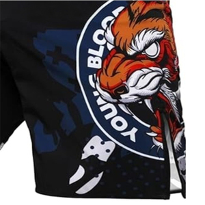 Impression personnalisée MMA Shorts Hommes Shorts De Boxe Satin Gym Arts Martiaux Porter Des Vêtements De Sport De Marque Personnalisée pour Adultes OEM Entrevu - Product Image 5