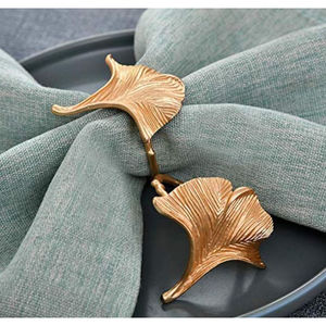 Servilletero de diseño moderno con forma de hojas, servilletero decorativo, Clip para la decoración de boda más vendida, manguito de tejido - Product Image 4