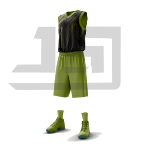 Tenue de basket-ball personnalisée, vêtements de sport imprimés, ensemble maillot sans manches et short pour joueurs professionnels et amateurs, 100% coton - Product Image 1