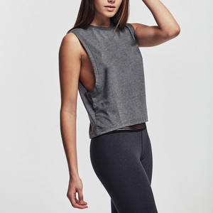 Haute qualité femmes été débardeur respirant séchage rapide sans manches motif solide Style de rue décontracté Design femmes débardeurs - Product Image 5