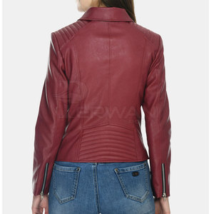 Chaquetas de cuero hechas en Pakistán para mujer, ropa de invierno 2025, chaqueta de cuero personalizada para mujer - Product Image 3