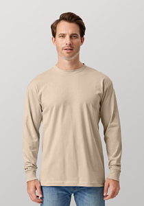 Chemises 100% coton avec broderie personnalisée et logo à manches longues, t-shirts pour hommes entièrement imprimés par sublimation, vente en gros - Product Image 5