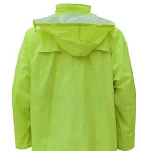 Combinaison de pluie confortable et respirante personnalisée avec fermeture à glissière imperméable sur la poitrine Impression du logo Option durable-Combinaisons - Product Image 6