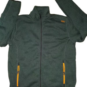 Nouveauté Veste zippée à manches longues pour hommes, logo personnalisé brodé, survêtements d'hiver recyclés et pantalons de survêtement imprimés - Product Image 3