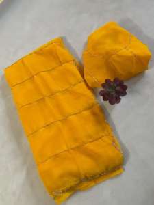 Indian Bollywood Designer Women's <b>Light</b> Weight Heavy Pure Georgette Fabric Saree with latest Blouse Beautiful Ethnic Hand <b>Work</b> - Product Image 2