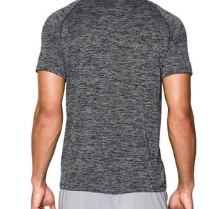Venta al por mayor de los hombres de poliéster de secado rápido camiseta gris de entrenamiento sudadera camisa para los hombres de moda para hombres - Product Image 4