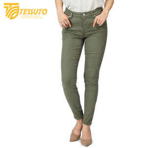 Pantalon cargo taille haute pour femme Jeans en denim taille haute élégants - Product Image 1