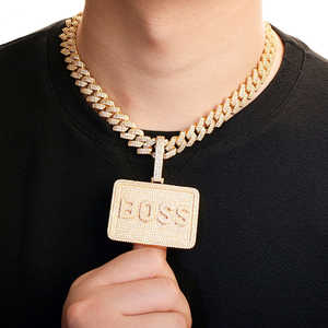 จี้เพชรทรงมรกตชุบทองคำขาวประดับเพชรโมอิสซาไนต์ VVS ระดับพรีเมียมสำหรับผู้ชาย ออกงานได้ รับรองโดย IGI - Product Image 5