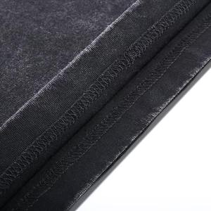 T-shirt vintage surdimensionné pour hommes personnalisé 300GSM coton Streetwear lavage à l'acide DTG imprimé T-shirt lourd vente en gros - Product Image 4