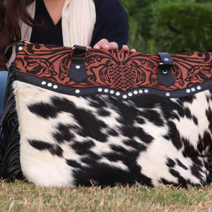 Bolso de Mano de Cuero Vacuno para Mujer, Precio Económico al por Mayor, Nuevo Estilo, Diseño de Moda, Bolsos de Cuero Vacuno para Mujer, Ropa de Invierno - Product Image 3