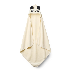 Poncho de bain à capuche jaune conçu sur mesure serviettes nouveau-nés tout-petits doux coton polaire haute absorption matériau respirant - Product Image 3