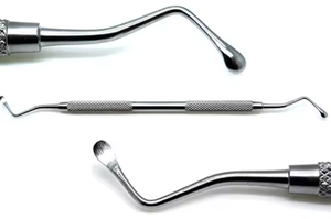 Curette chirurgicale Lucas pour os dentaires 88 cuillères à double extrémité 4mm Instruments en acier inoxydable - Product Image 4