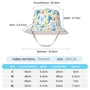 Protection Uv bébé enfants été chapeau de soleil enfant en bas âge réversible pêcheur chapeaux unisexe dessin animé imprimé enfants infantile enfants seau chapeau - Product Image 5