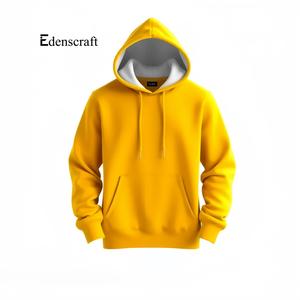 Sudadera con Capucha para Hombre, Otoño, Color Sólido, Ecológica, Transpirable, Tejido Liso Teñido, Felpa Suave, Diseño con Bolsillo y Cordón Ajustable - Product Image 2