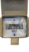 Compteur d'impulsions GIC Série CR 26 SA51A-356, affichage analogique en aluminium, alimentation CA, cache de données 1 an, non réinitialisable, compact et robuste