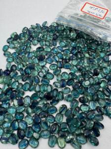 Cianita índigo natural, piedras preciosas sueltas facetadas de 5x7mm, corte ovalado azul y verde con efectos ópticos de cambio de color - Product Image 6