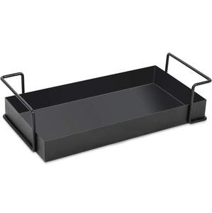 Premium metal <b>black</b> coated <b>Bath</b> <b>Tray</b> With HANDLE Arms Stylish <b>Bath</b> Accessory Perfect for Holding Wine Books and <b>Bath</b> Essentials - Product Image 1