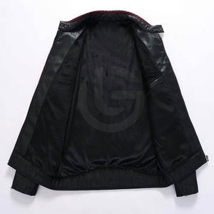 Chaqueta de moto de cuero genuino al mejor precio para hombre, venta en línea teñida lisa, chaqueta de moto para hombre - Product Image 3