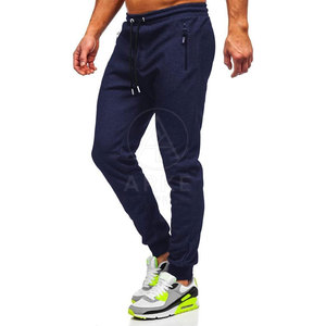 Joggers informales de moda para hombre, pantalón 100% de algodón, cintura media, ligero, transpirable, lavado, recto, ajustado, cómodo - Product Image 1