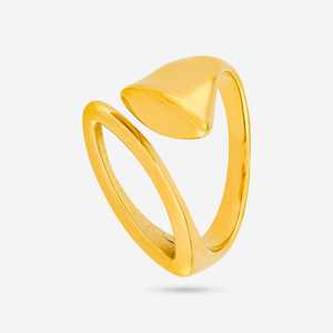 Glamorous <b>Gold</b>-Plated Stainless Steel Number Fashion <b>Ring</b> for Gift Giving - Product Image 3